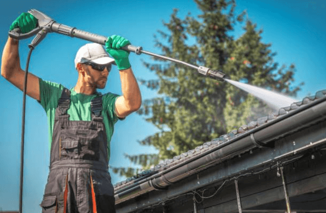 pressure washing temple