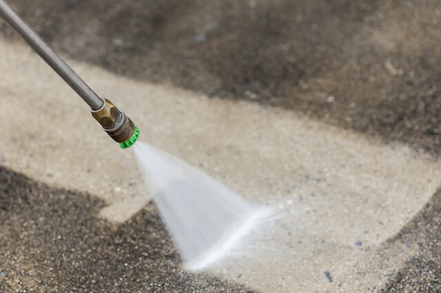 parking lot pressure washing in temple